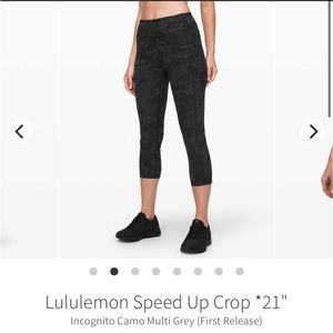 Lululemon Speed Up Crop 21”